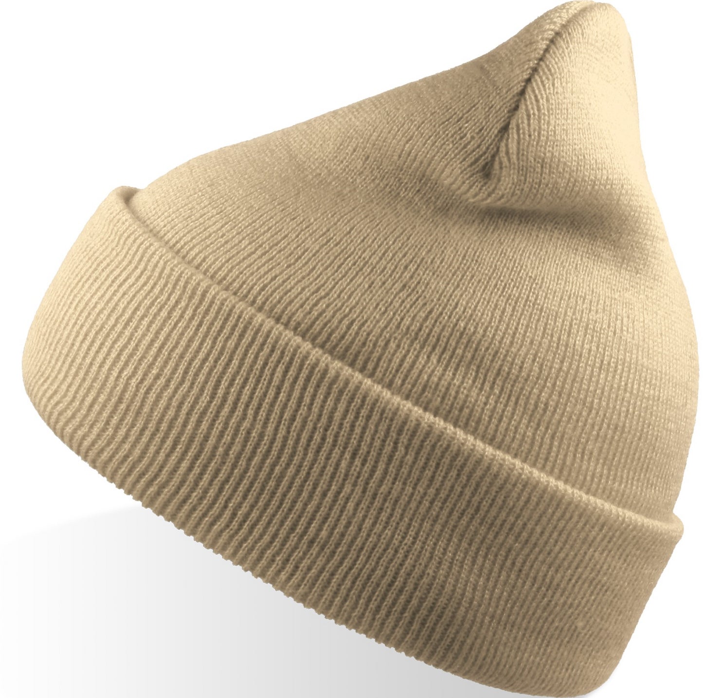 Atlantis Wind S Recycled Beanie Double Skin Cuffed - Beige