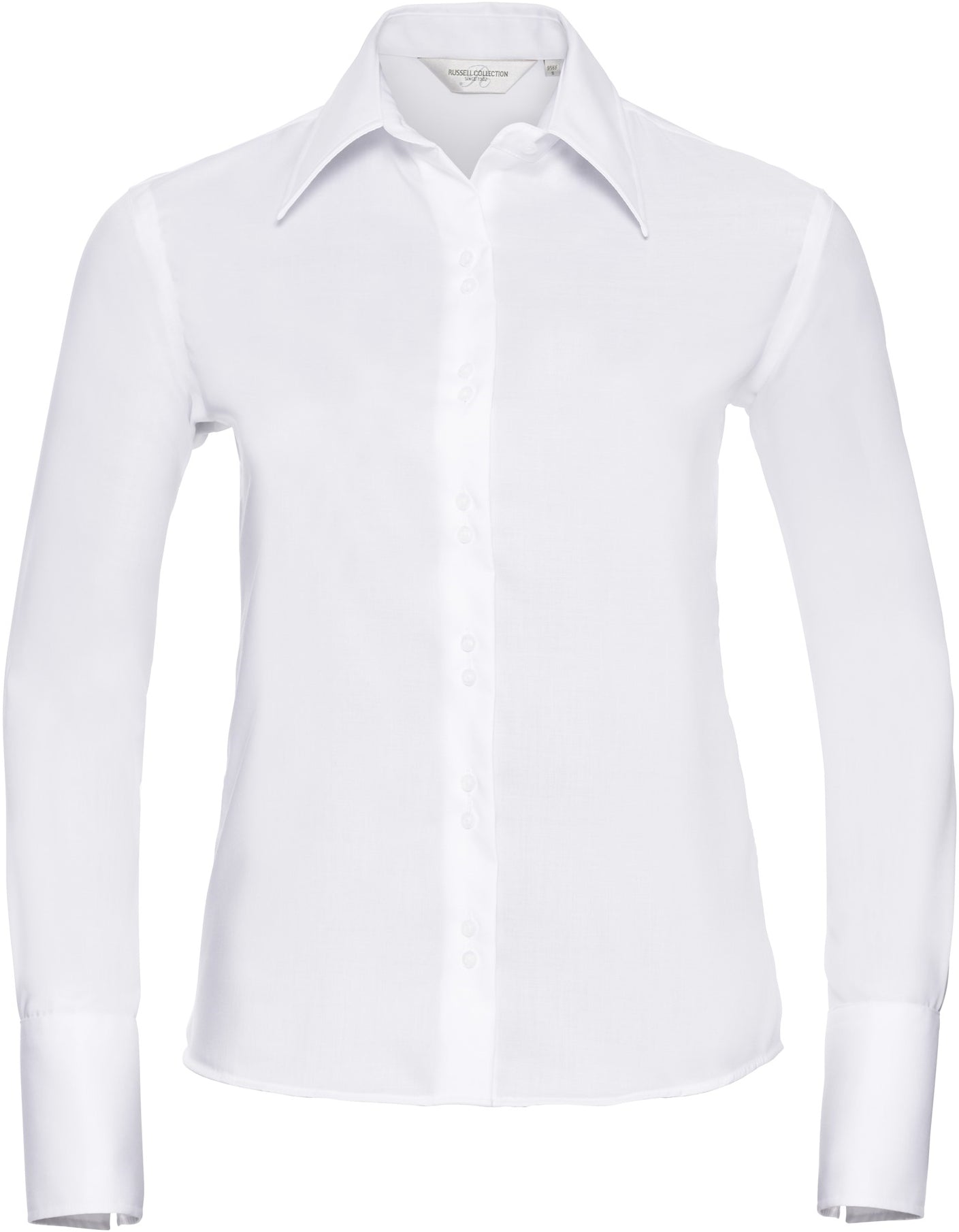 Russell Ultimate Non Iron L/S Shirt Ladies - White