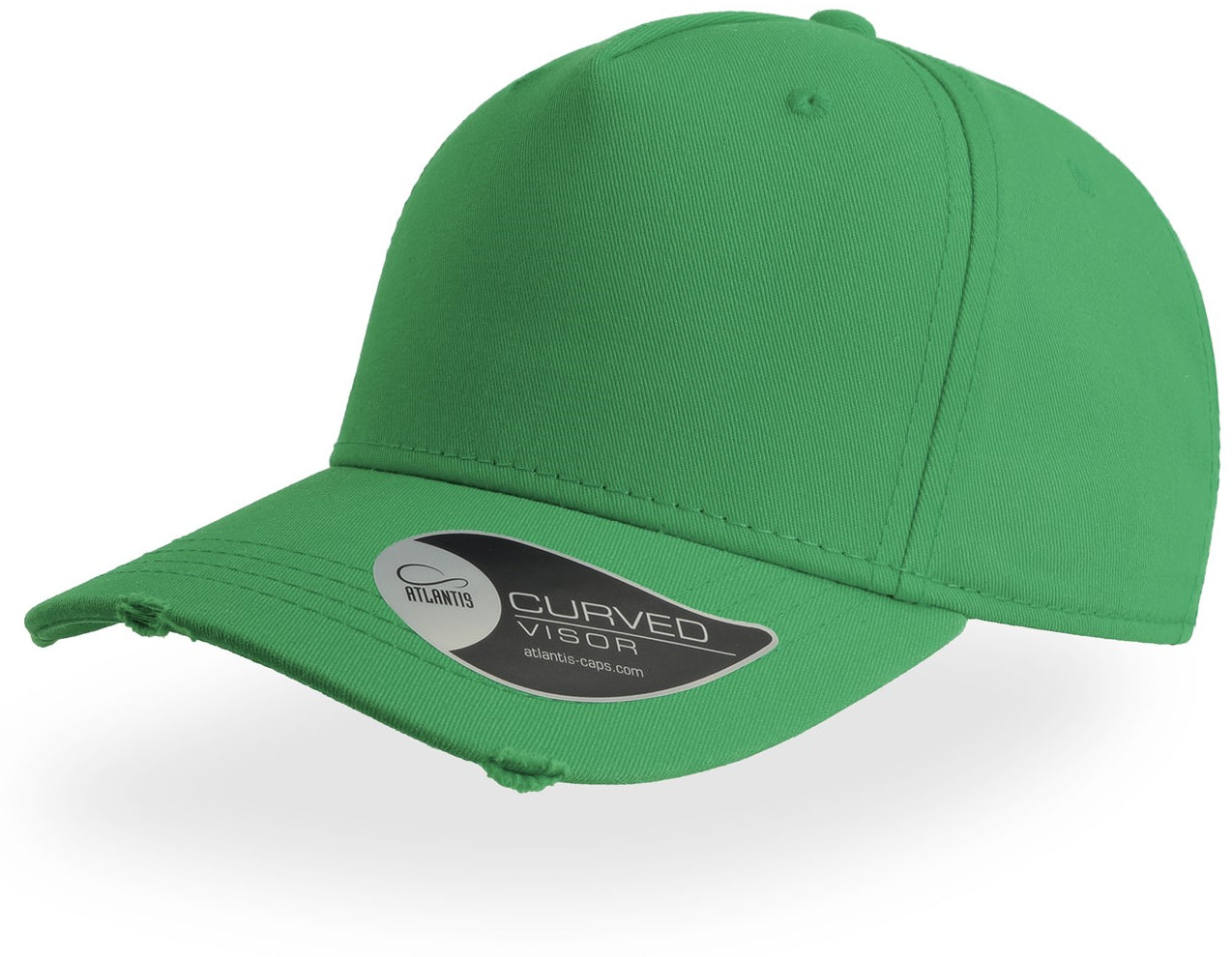 Atlantis Cargo Weathered Visor 5 Panel Cap - Green