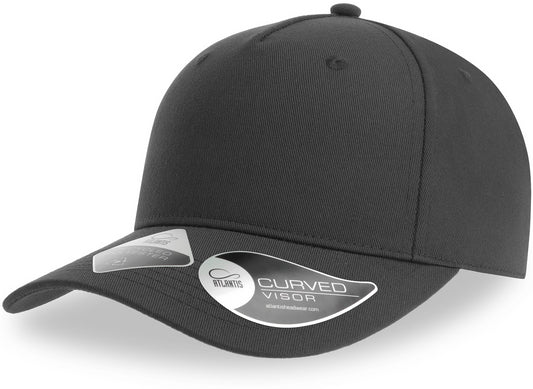 Atlantis Fiji Recycled Polyester 5 Panel Cap - Dark Grey
