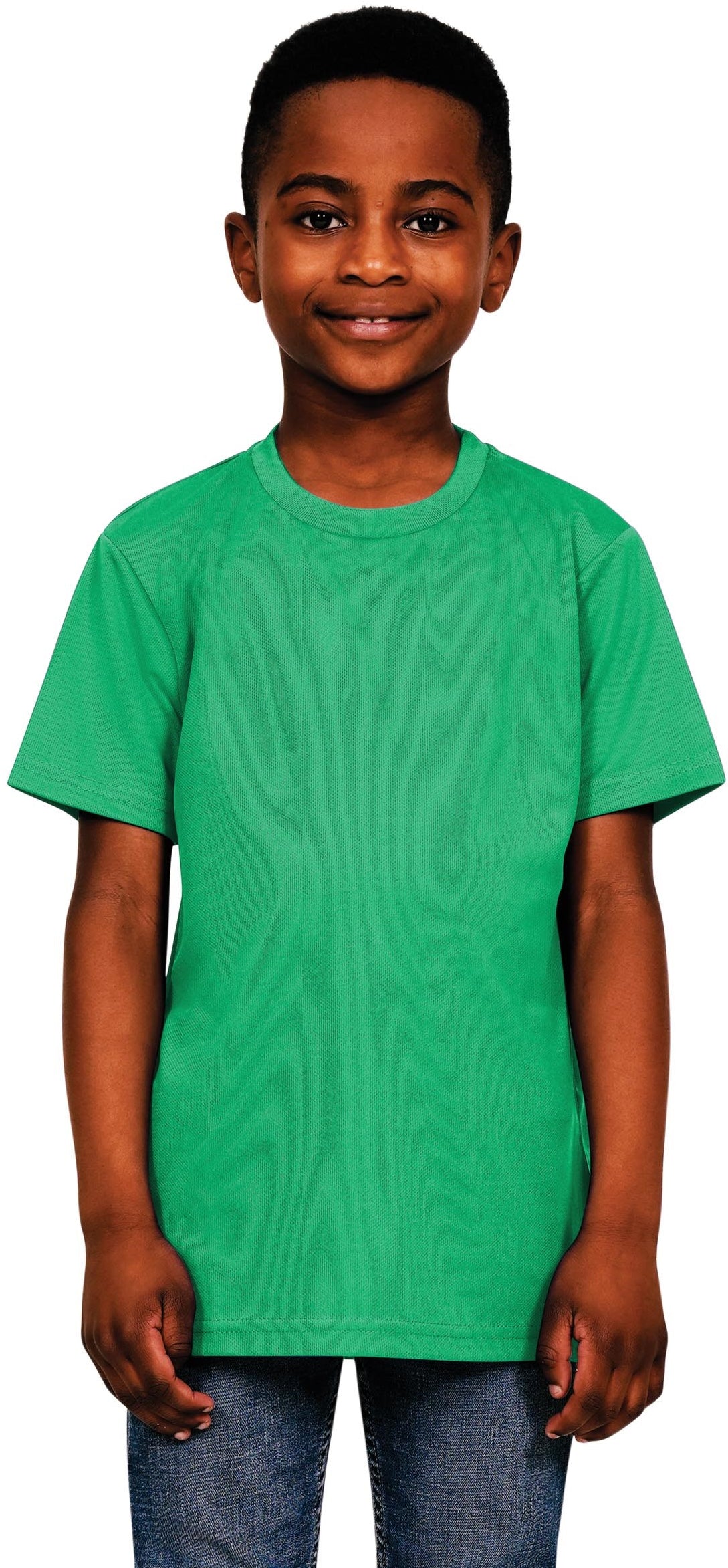 Casual Original Tech T Shirt Kids - Kelly Green