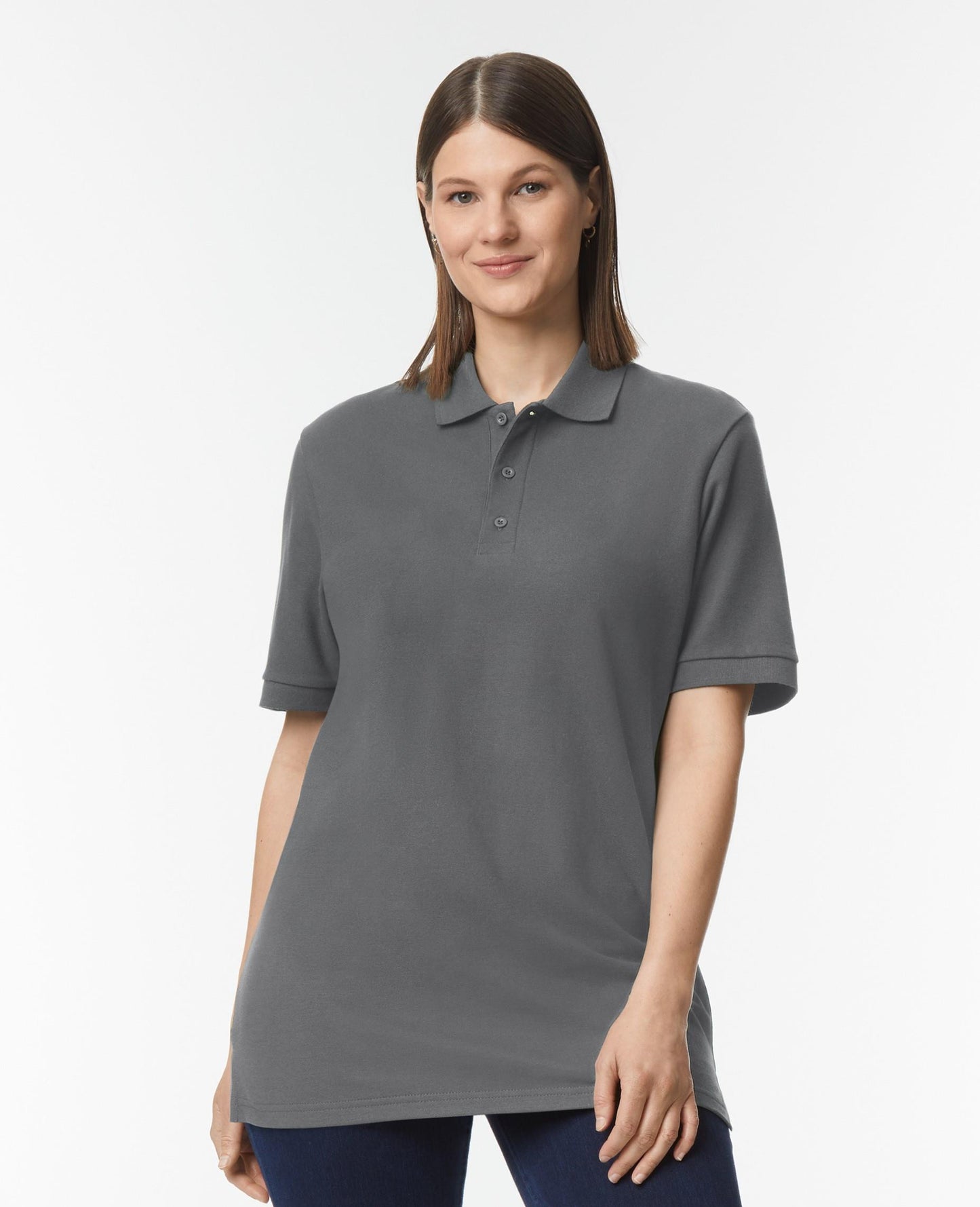 Gildan Hammer Premium Cotton Double Knit Polo - Charcoal