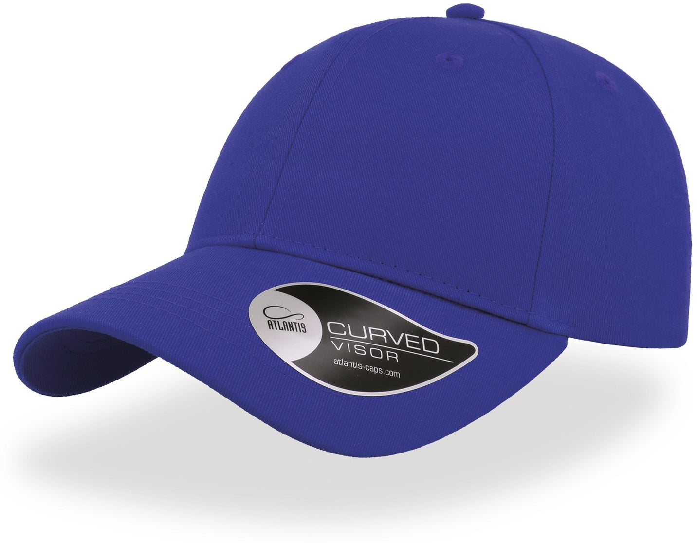 Atlantis Hit Twill Curved Visor 6 Panel Cap - Royal