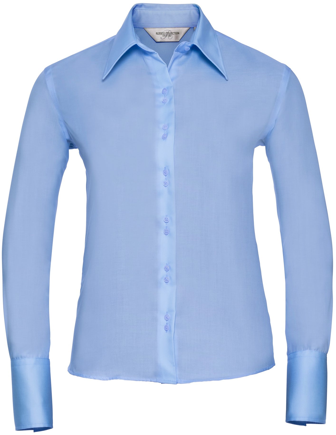 Russell Ultimate Non Iron L/S Shirt Ladies - Bright Sky