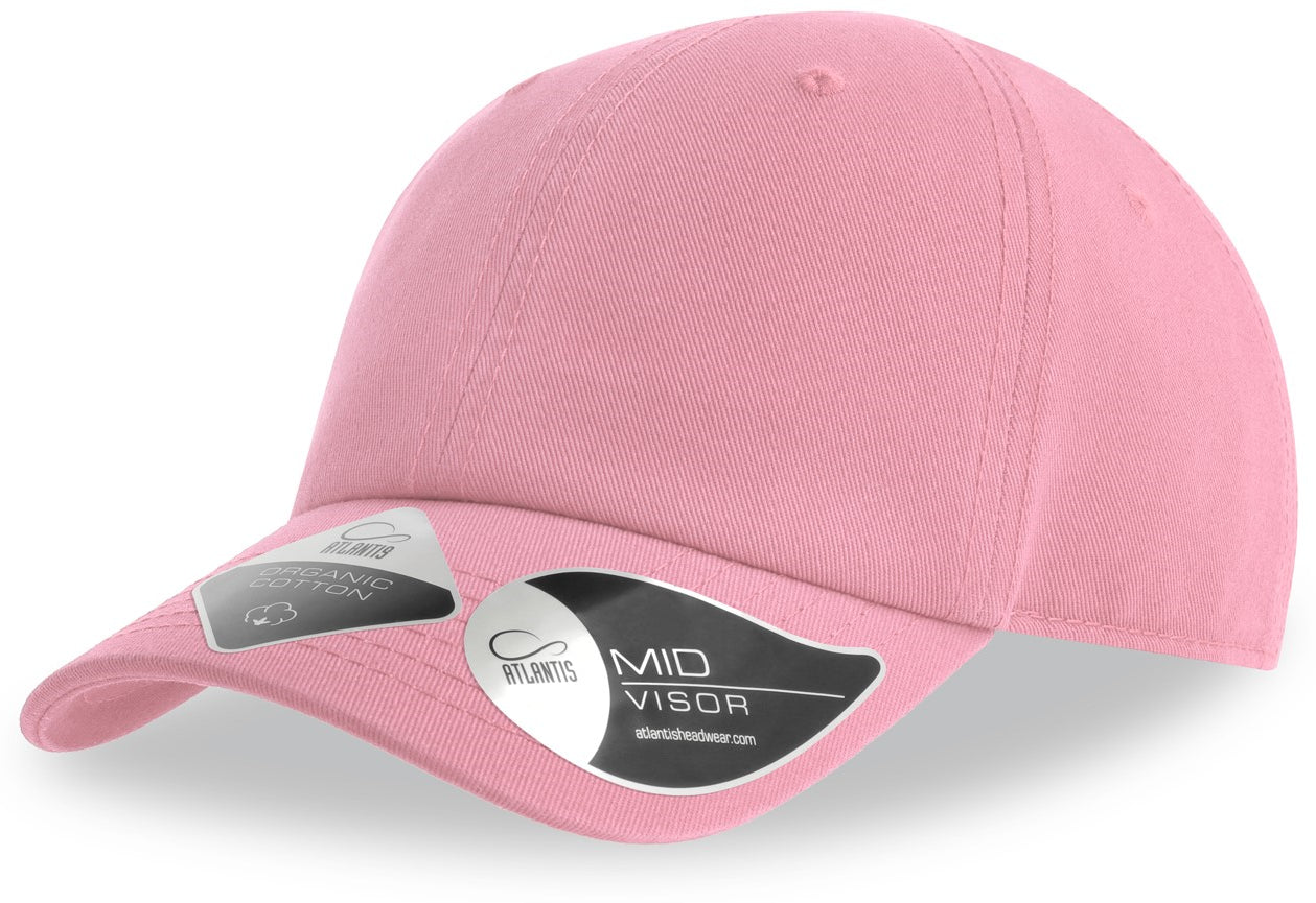 Atlantis Fraser Kid Organic Cotton Unstructured 6 Panel Cap - Pink
