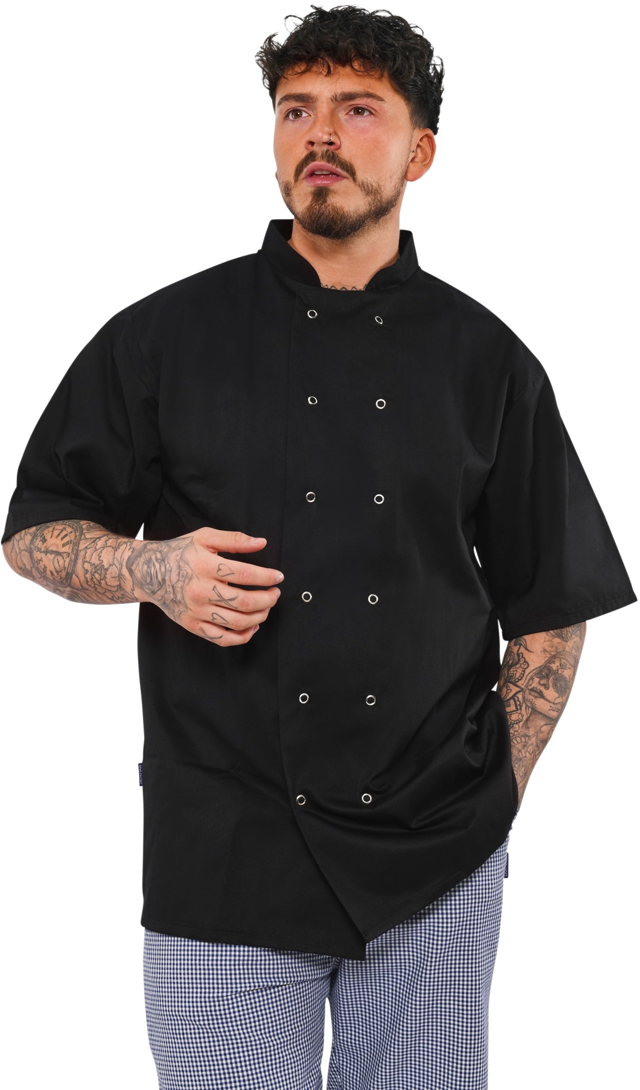 BonChef Danny S/S Chef Jkt Unisex - Black