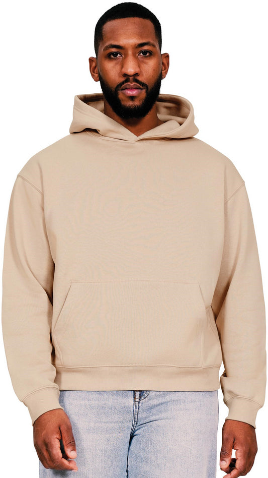 Casual Ringspun Blended 280 Boxy Oversize Hood - Sand