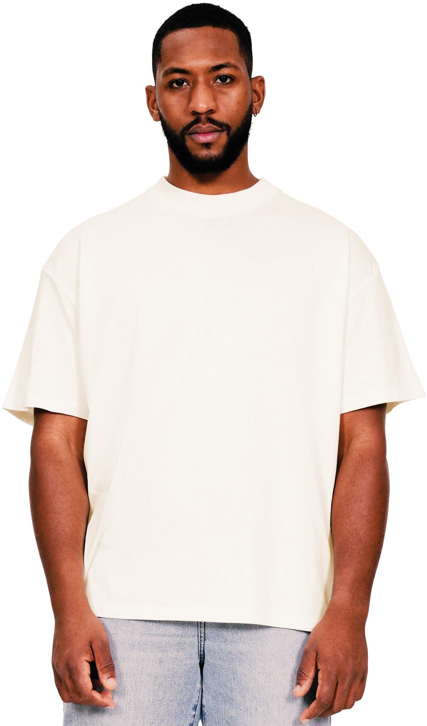 Casual Ringspun Core 150 Extended Neck T - Ecru
