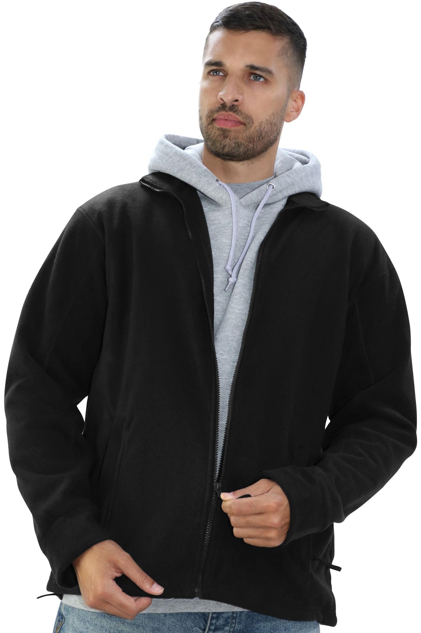 AA Alaska Full Zip Fleece - Black Opal