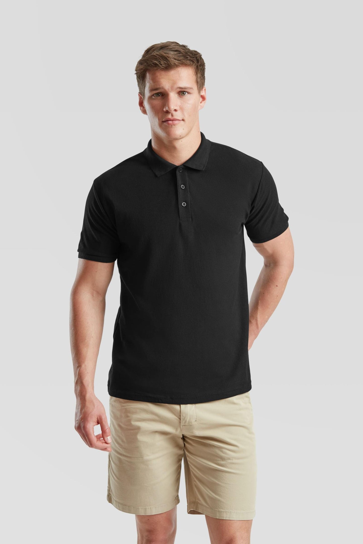 FotL 65/35 Heavy Polo - Black
