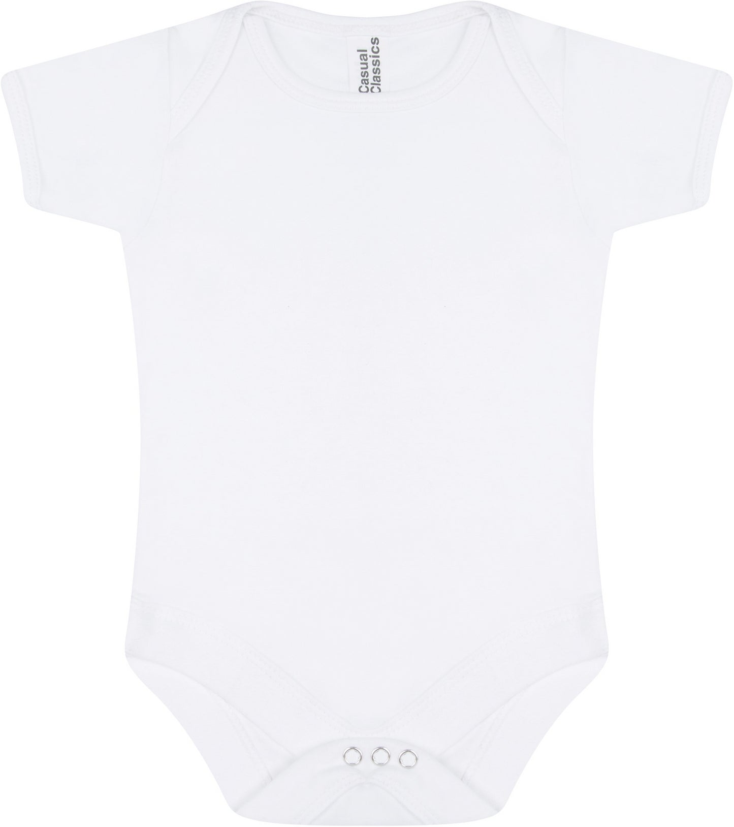 Casual Classic Baby Body Suit - White