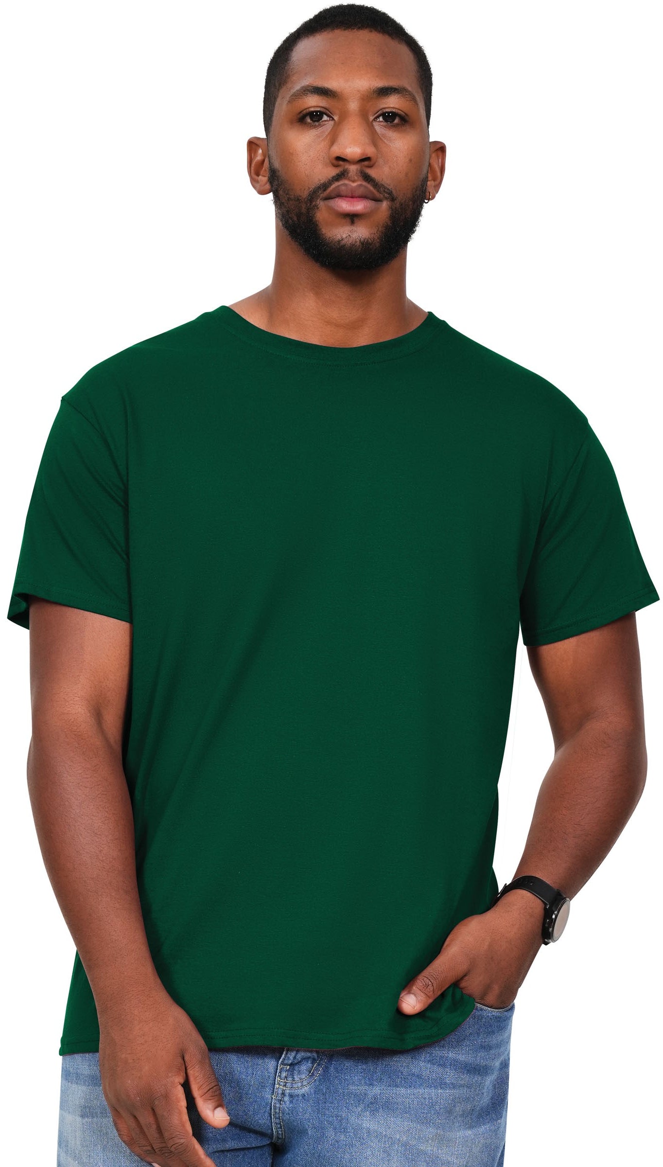 Casual Premium Ringspun T-Shirt - Forest Green