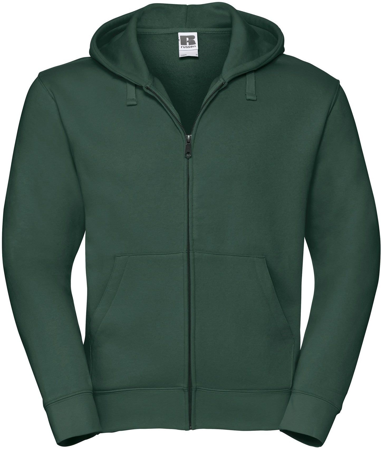 Russell Authentic Zip Hood Mens - Bottle Green