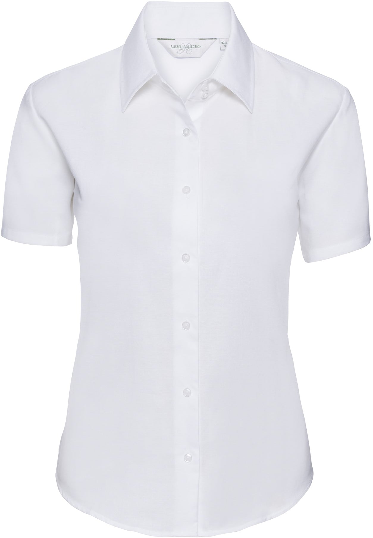 Russell Ladies Oxford S/S Shirt - White