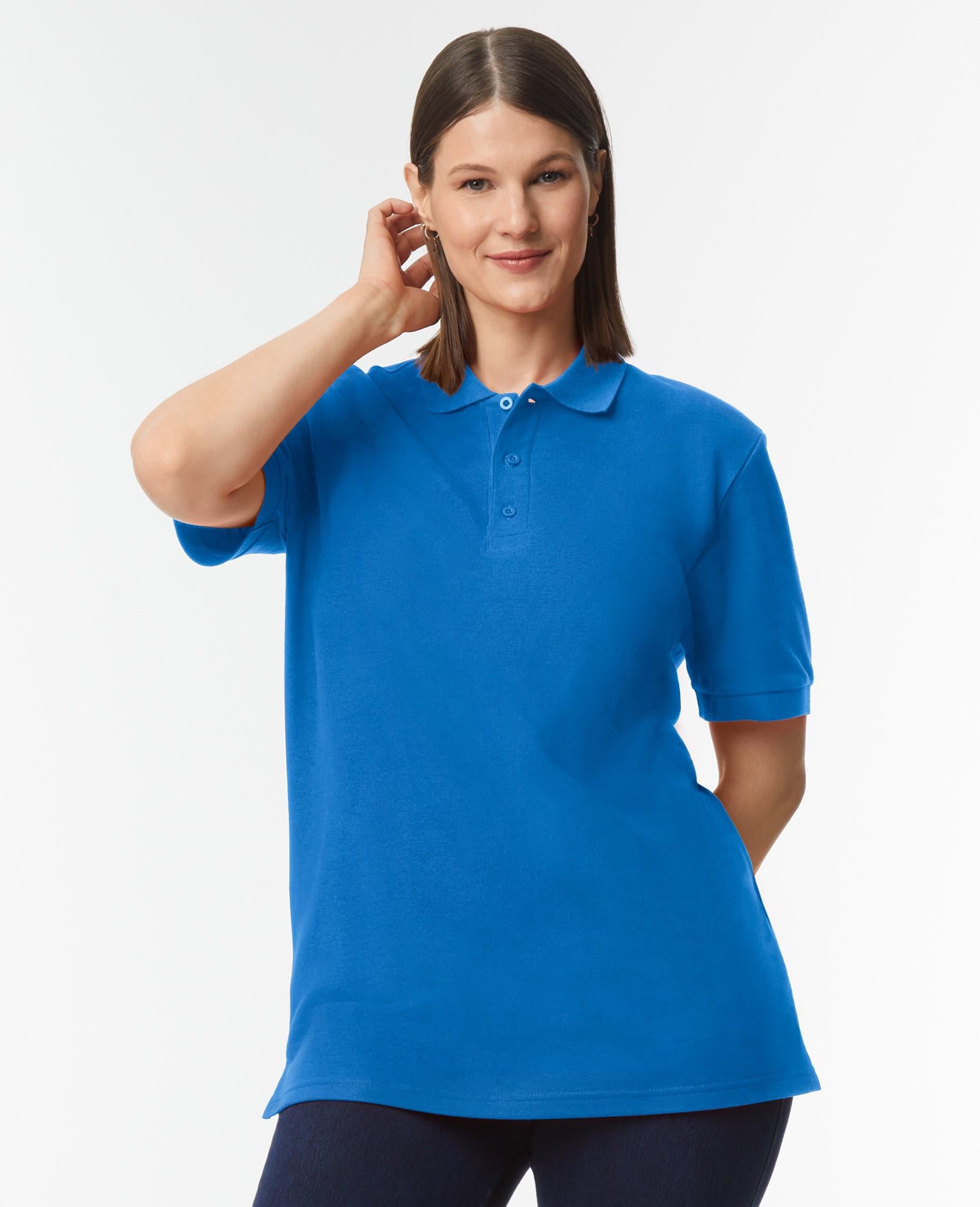 Gildan Hammer Premium Cotton Double Knit Polo Royal