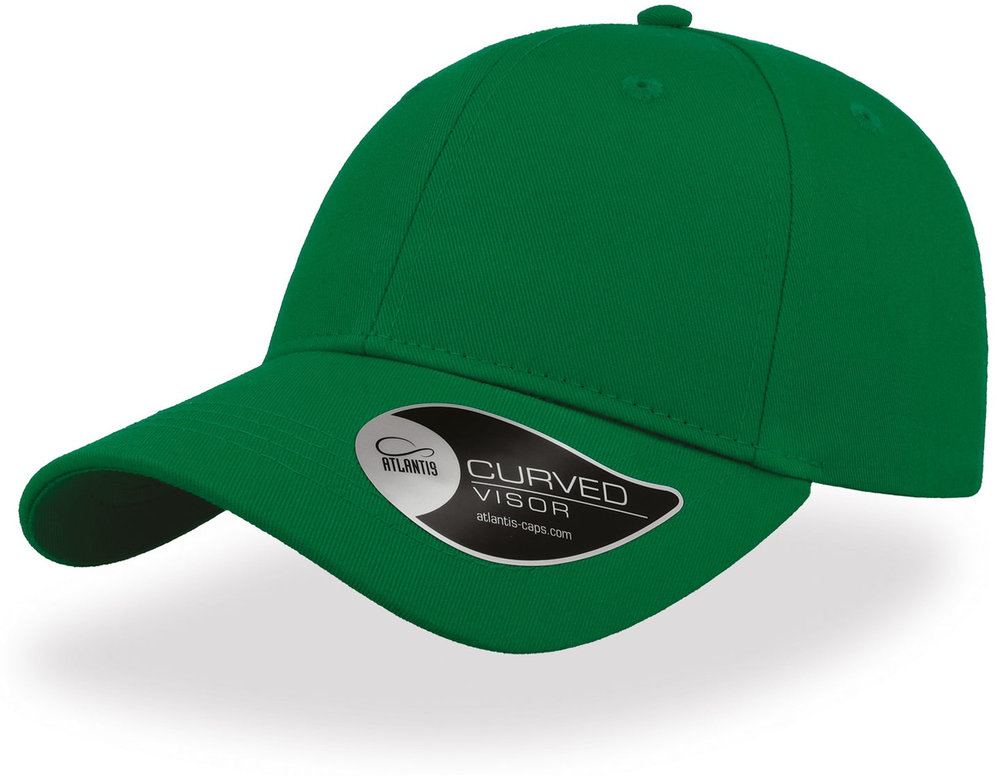 Atlantis Hit Twill Curved Visor 6 Panel Cap - Green