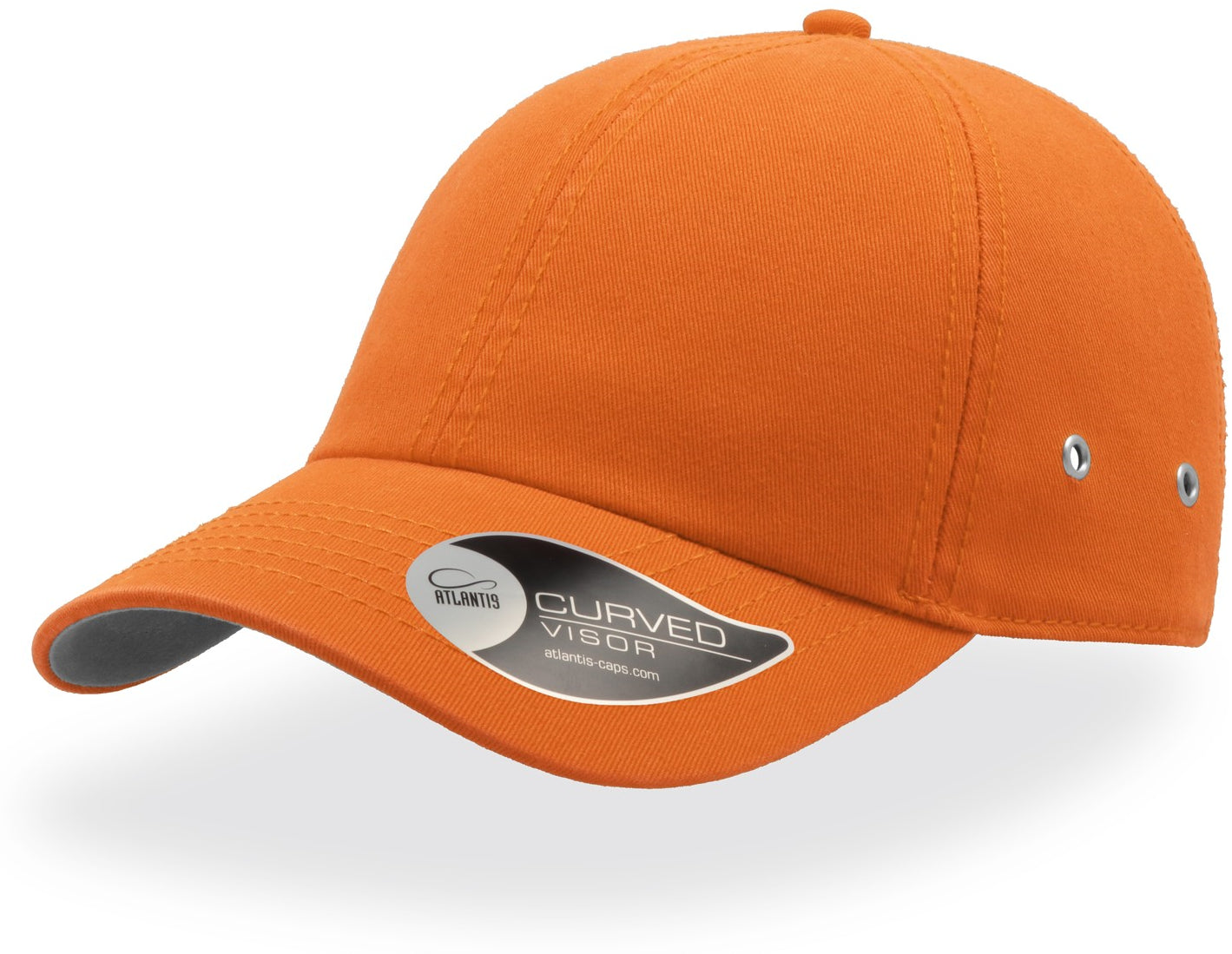 Atlantis Action 6 Panel Chino Baseball Cap - Orange