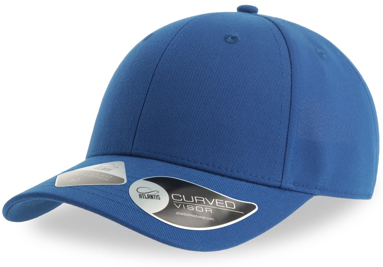 Atlantis Joshua Recycled Polyester 6 Panel Cap - Royal