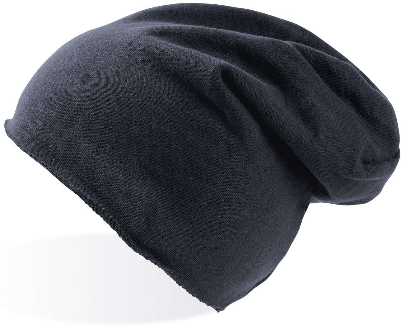 Atlantis Brooklin Raw Edge Jersey Beanie - Navy