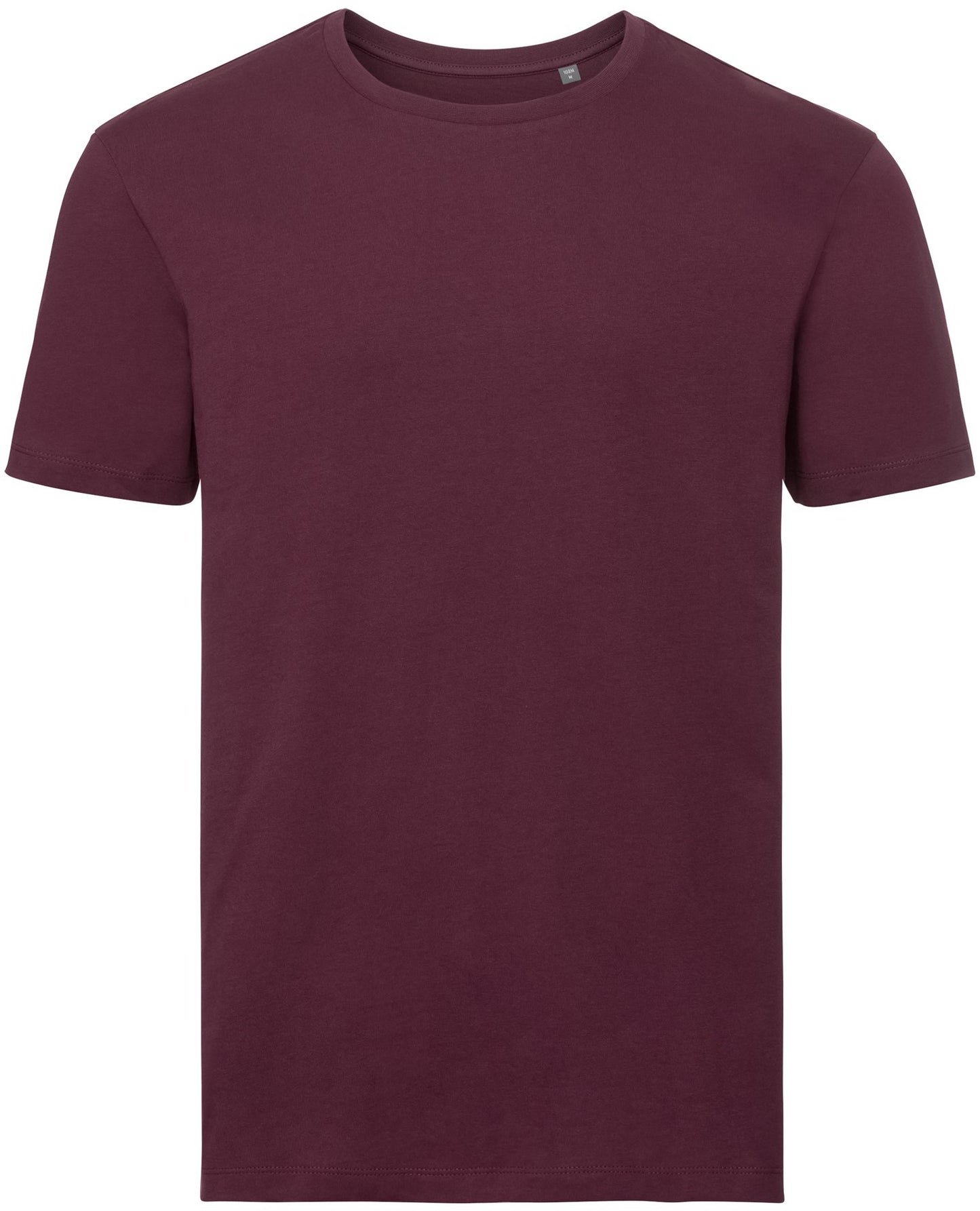 Russell Pure Organic T Mens - Burgundy