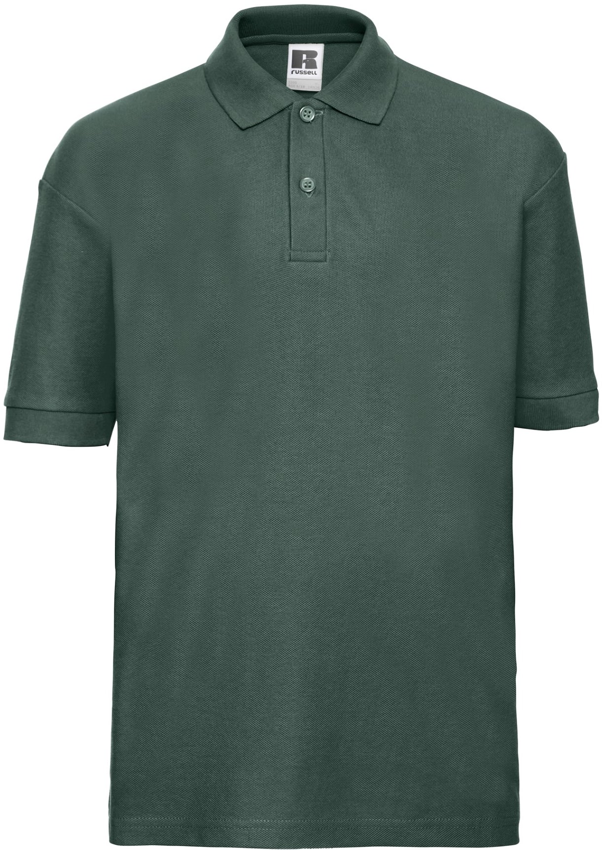 Russell Classic PolyCotton Polo Youths - Bottle Green