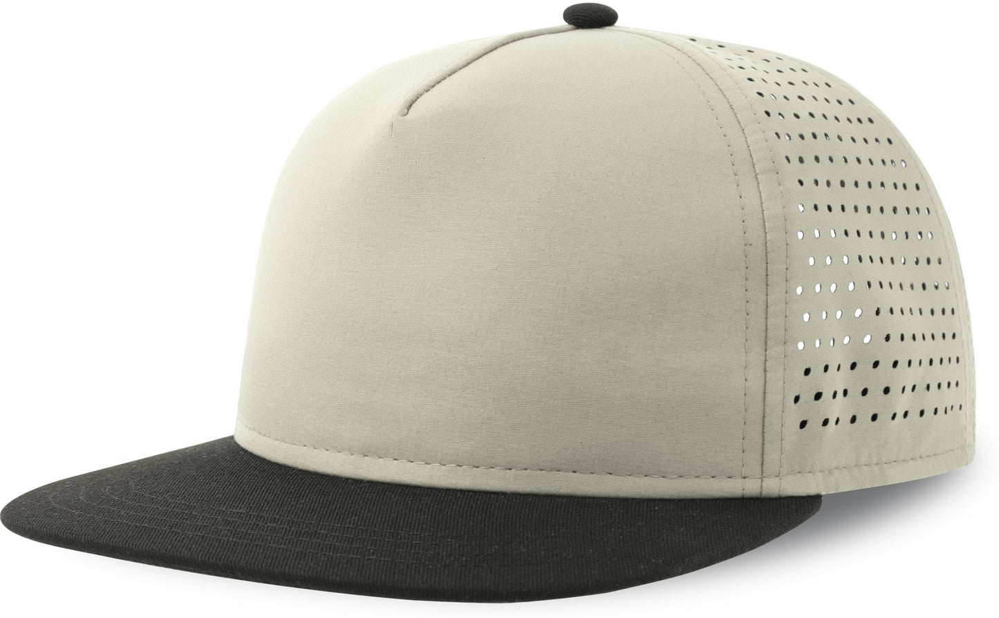 Atlantis Bank Five S Recycled Snap Back Cap - Light Grey/Black