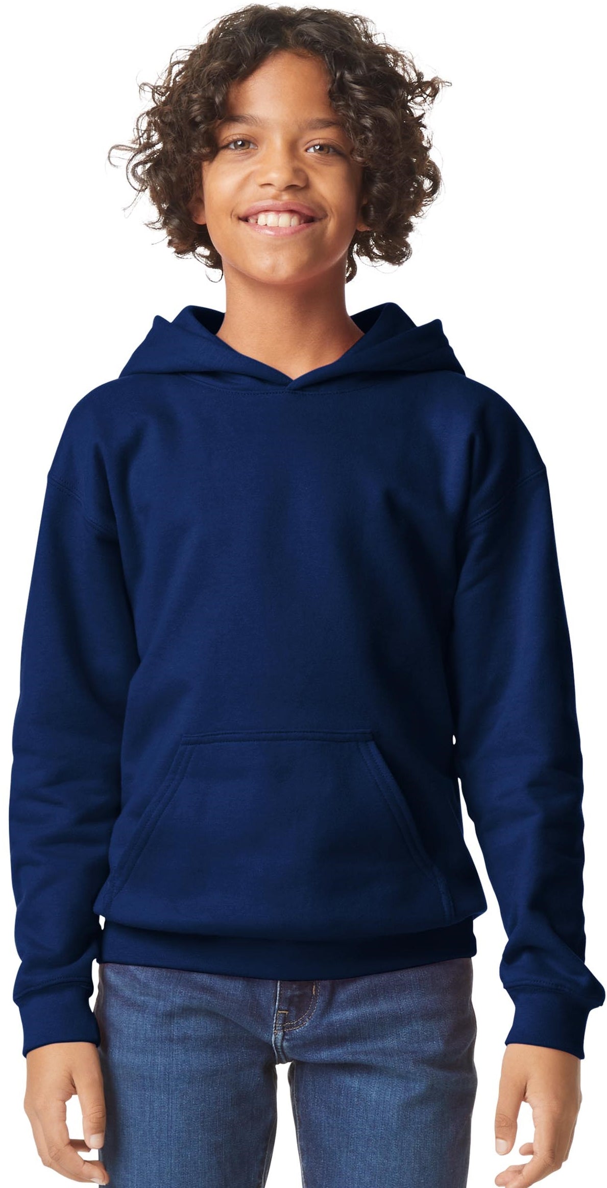 Gildan Softstyle Midweight Pullover Hood Kids - Navy