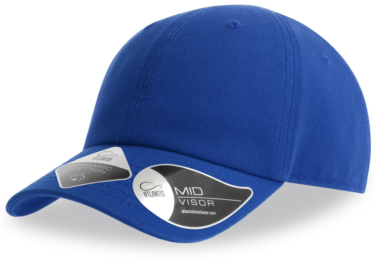 Atlantis Fraser Kid Organic Cotton Unstructured 6 Panel Cap - Royal
