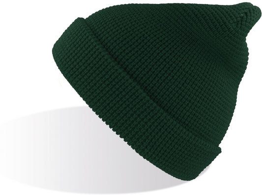 Atlantis Blog Waffle Beanie - Bottle Green