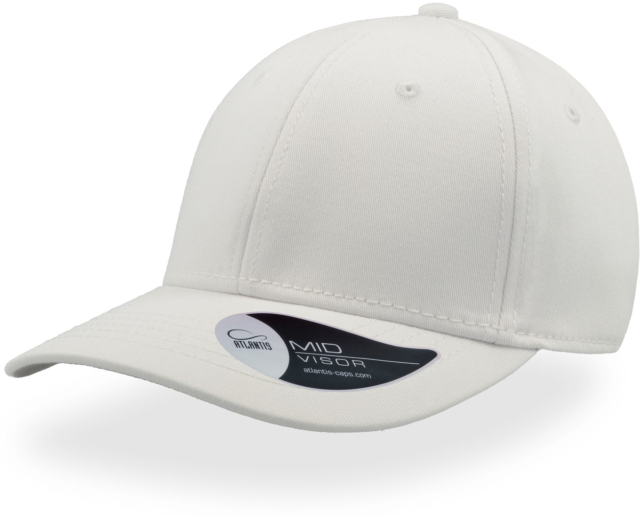 Atlantis Pitcher Flexible Fit 6 Panel Cap - White
