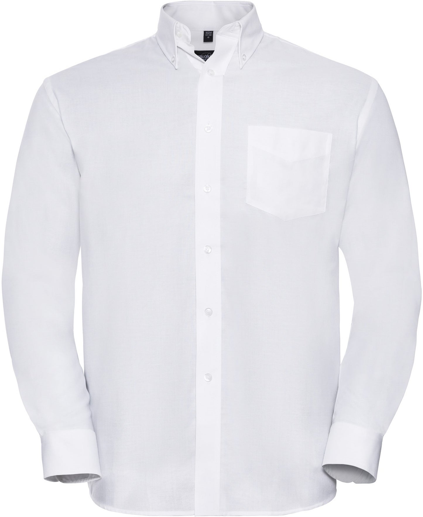 Russell Mens Oxford Shirt L/S - White