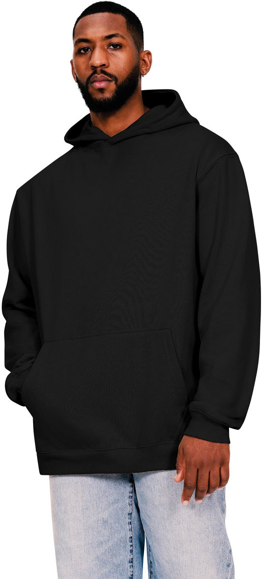 Casual Ringspun Blended 280 Oversize Tall Hood - Black