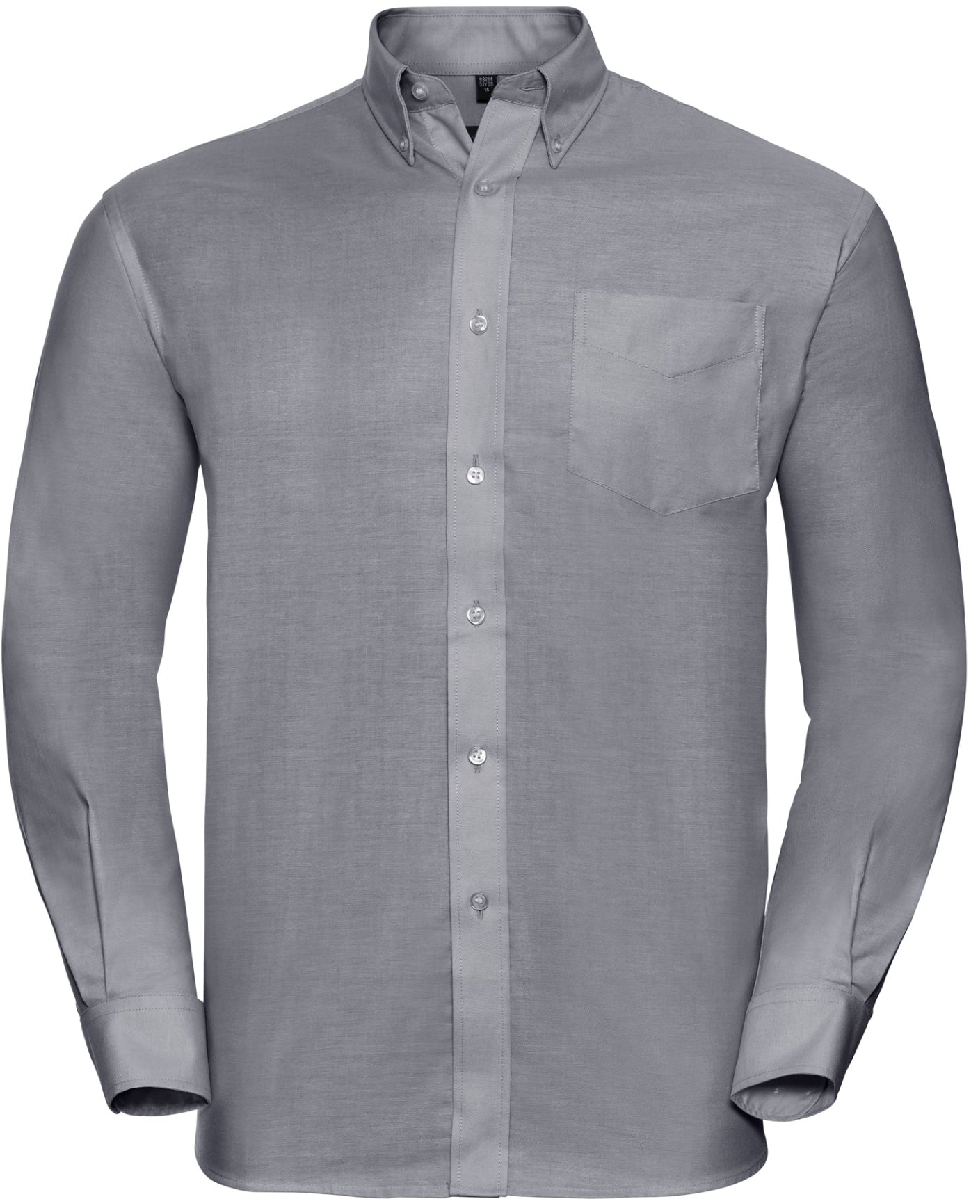 Russell Mens Oxford Shirt L/S - Silver