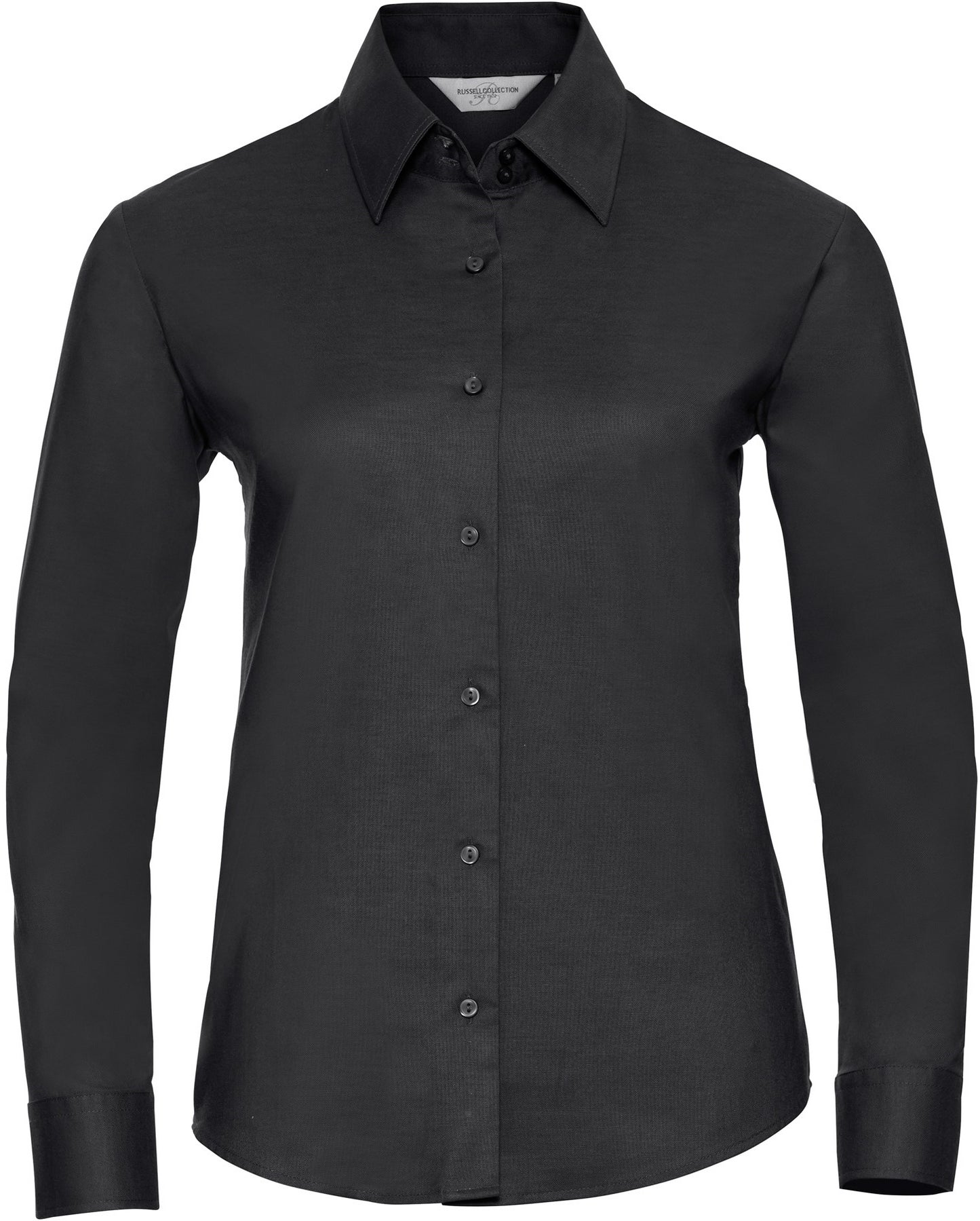 Russell Ladies Oxford L/S Shirt - Black