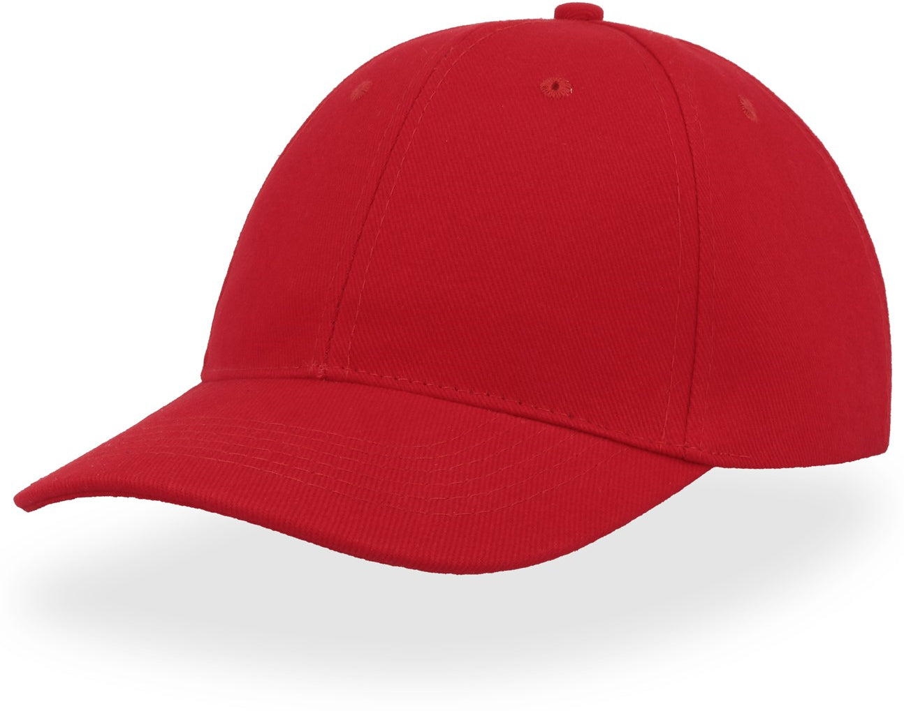 Atlantis Liberty Six Brushed Cotton 6 Panel Cap - Red