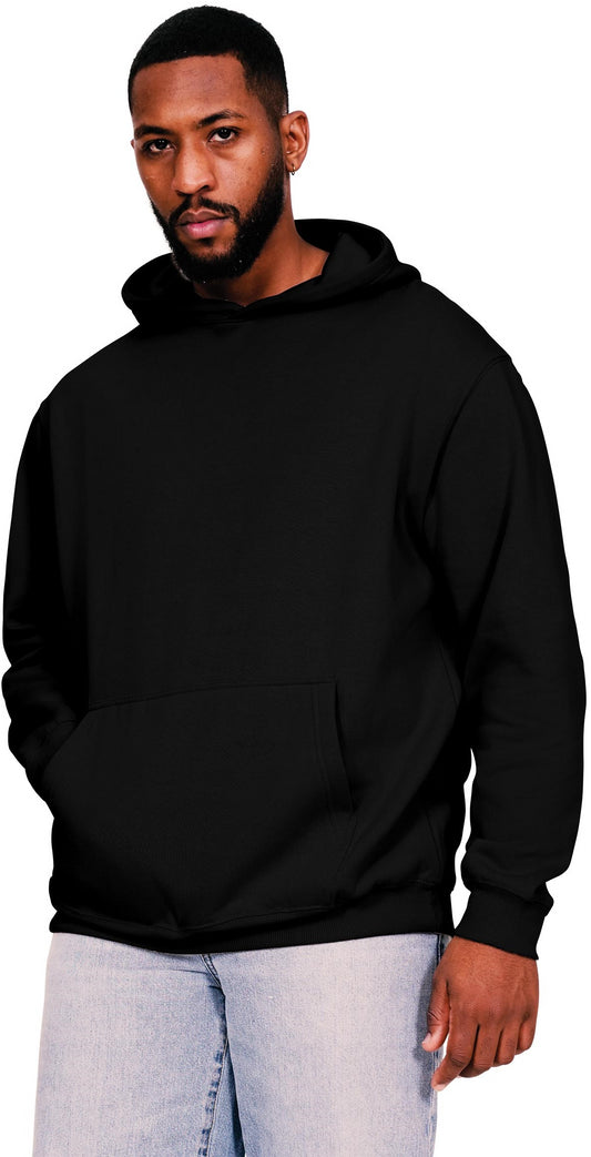 Casual Ringspun Blended 280 Core Oversize Hood - Black