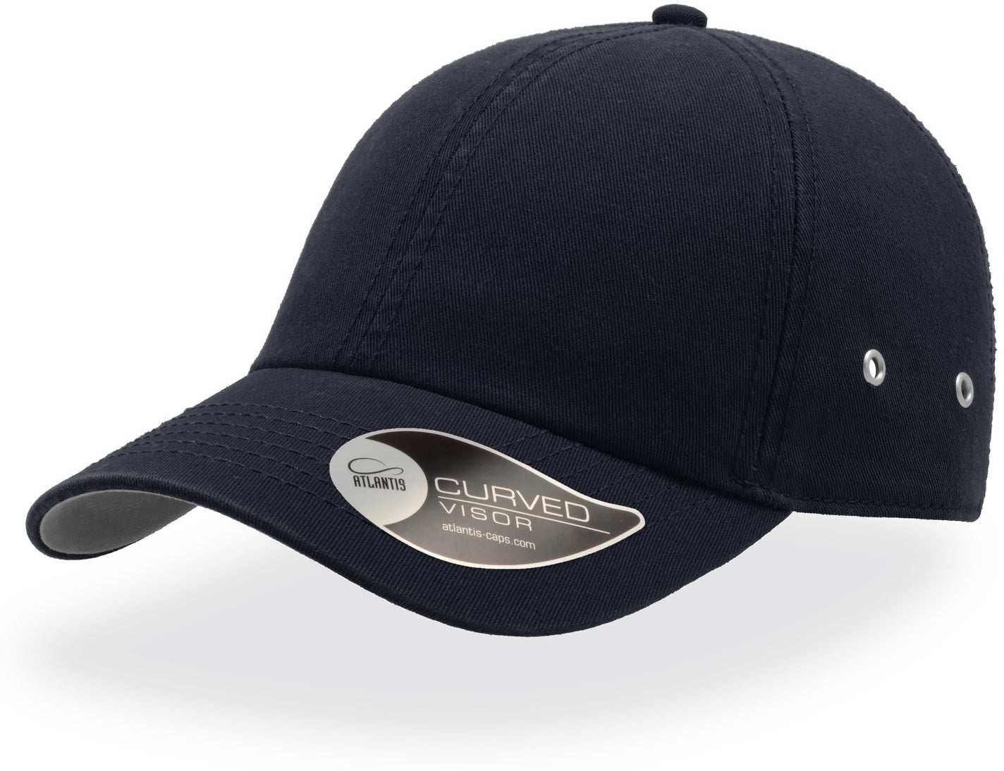 Atlantis Action 6 Panel Chino Baseball Cap - Navy