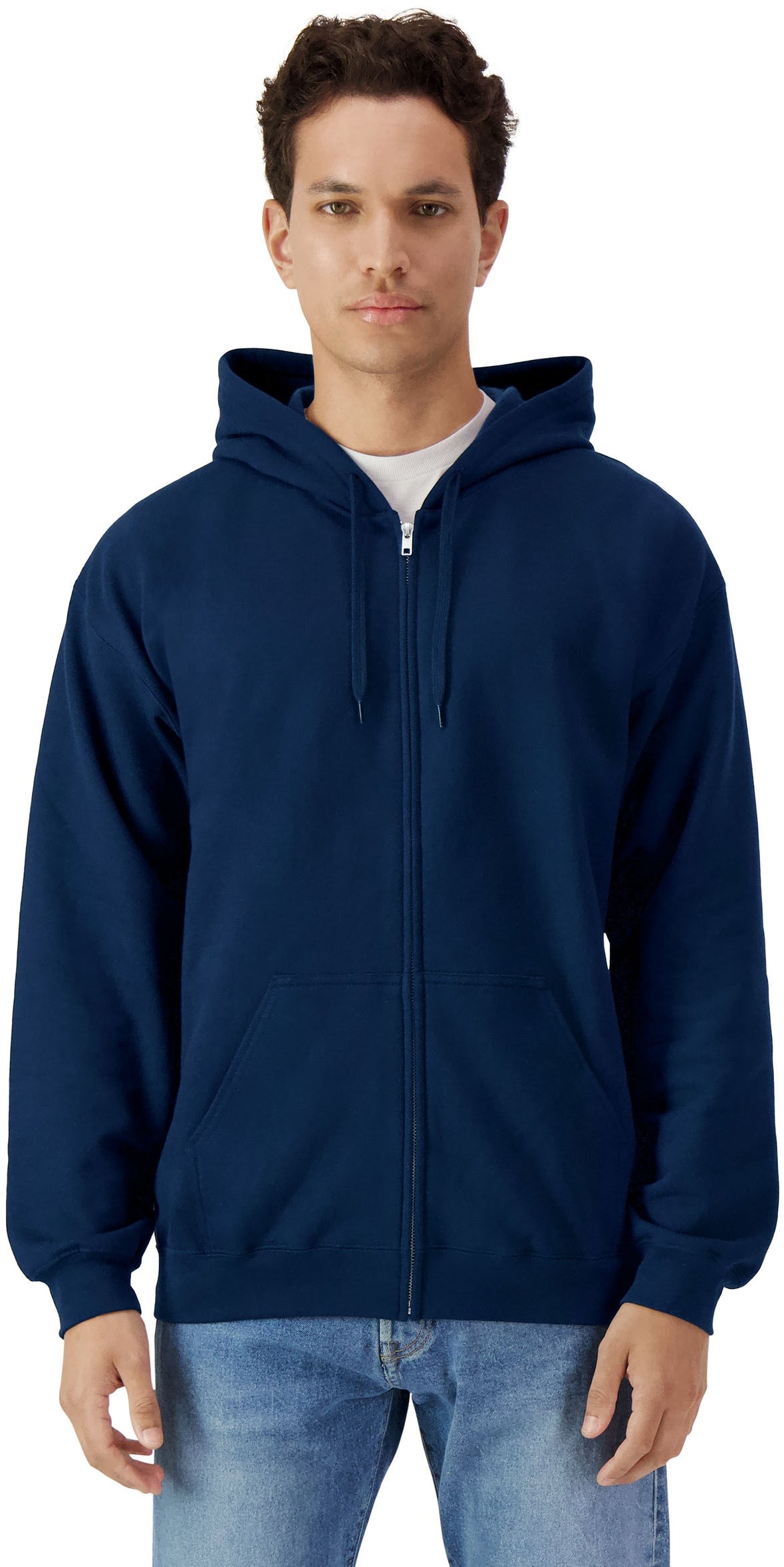 Gildan Softsyle Midweight Zip Hood Adult - Navy
