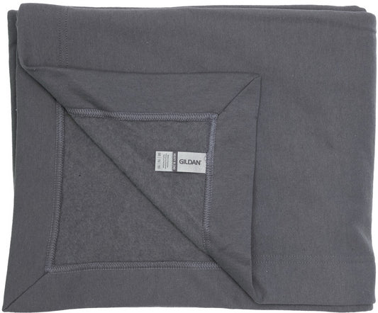 Gildan Heavy Blend Fleece Stadium Blanket - Charcoal