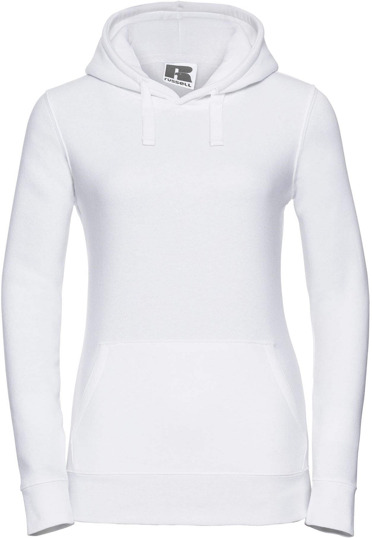 Russell Authentic Hooded Sweat Ladies - White