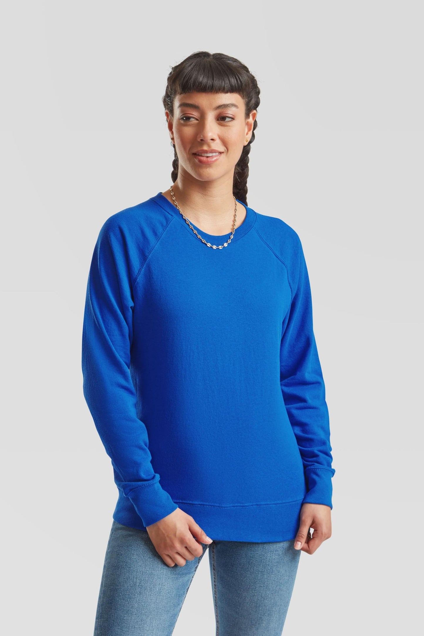 FotL Lightweight Raglan Sweat Ladies - Royal