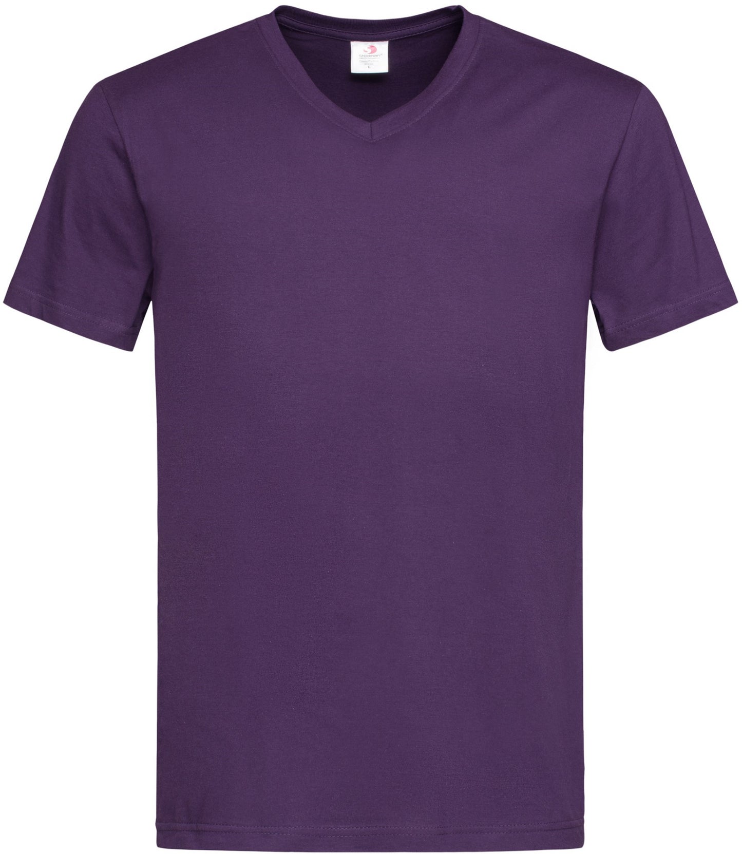 Stedman Classic V Neck T-Shirt - Deep Berry