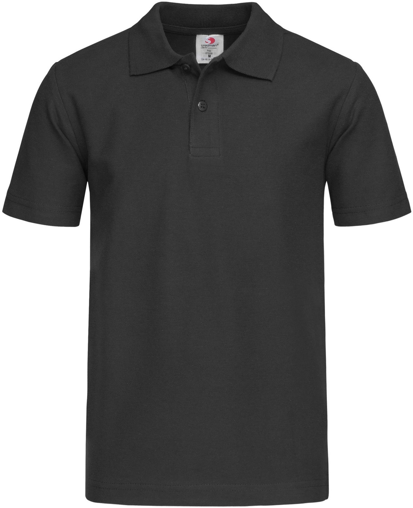 Stedman Classic Cotton Polo Youth - Black Opal