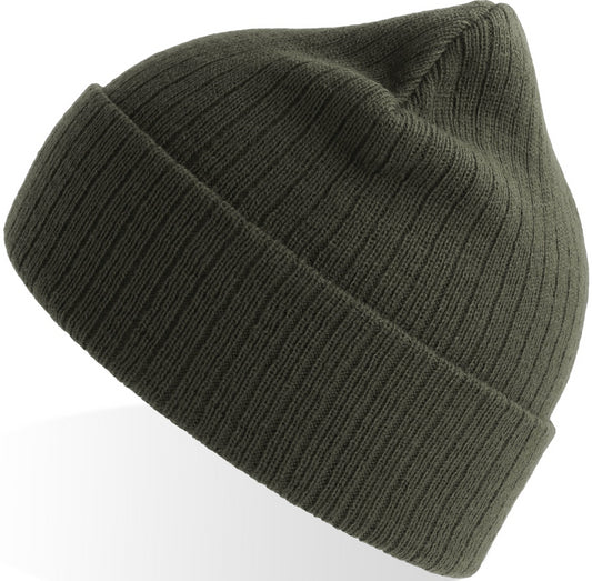 Atlantis Rio Recycled 3x1 Rib Cuffed Beanie - Olive