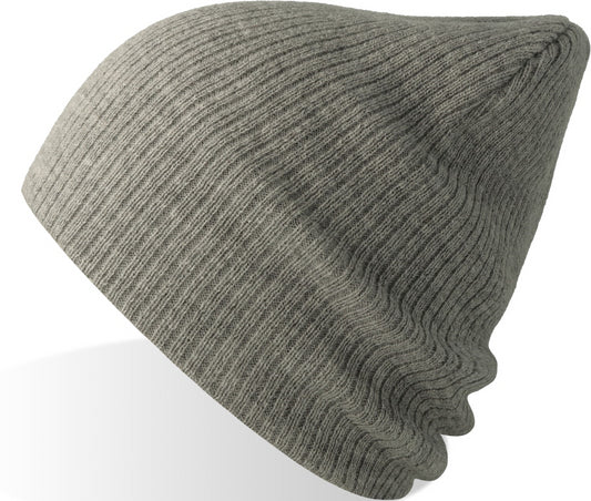 Atlantis Brad S Recycled Slouch Beanie - Light Grey Melange