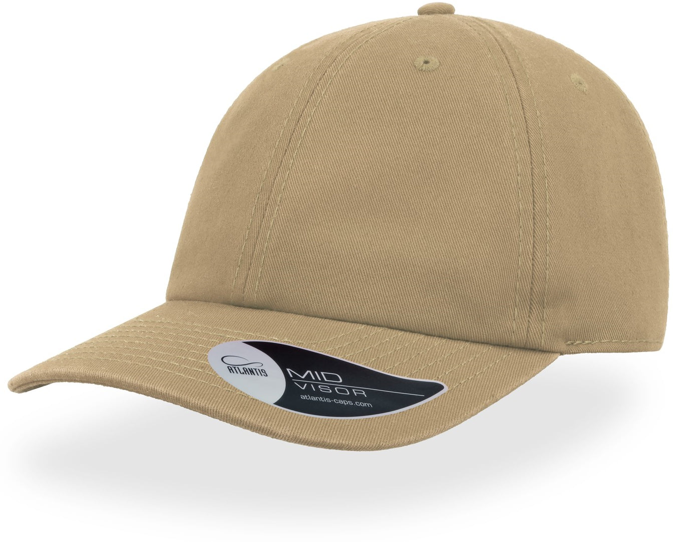 Atlantis Dad Hat Unstructured 6 Panel Cap - Khaki