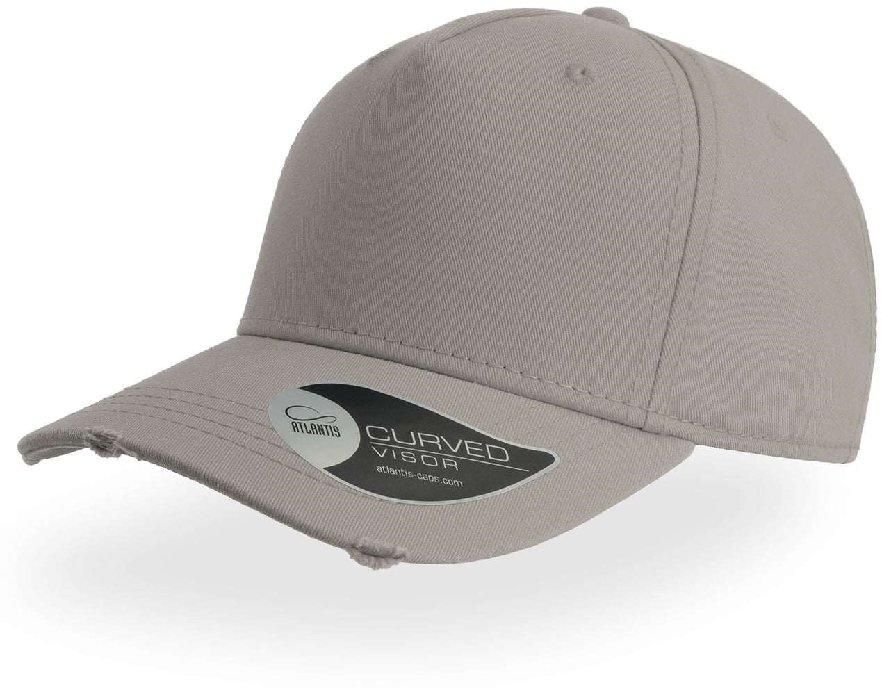 Atlantis Cargo Weathered Visor 5 Panel Cap - Grey