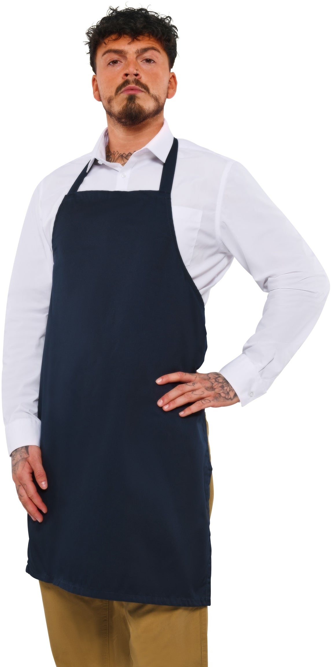 AA Workwear Full Length Apron - Navy