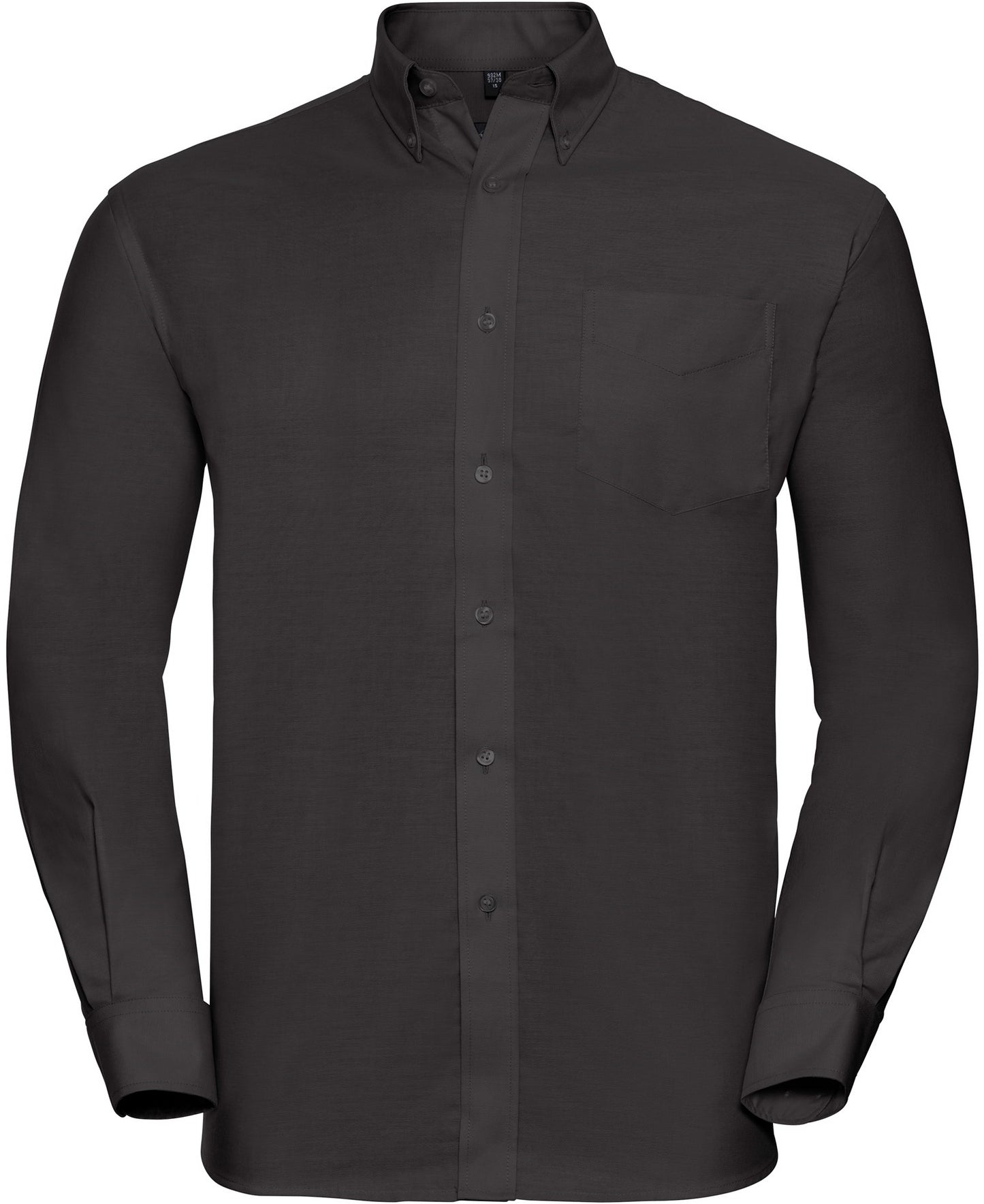 Russell Mens Oxford Shirt L/S - Black