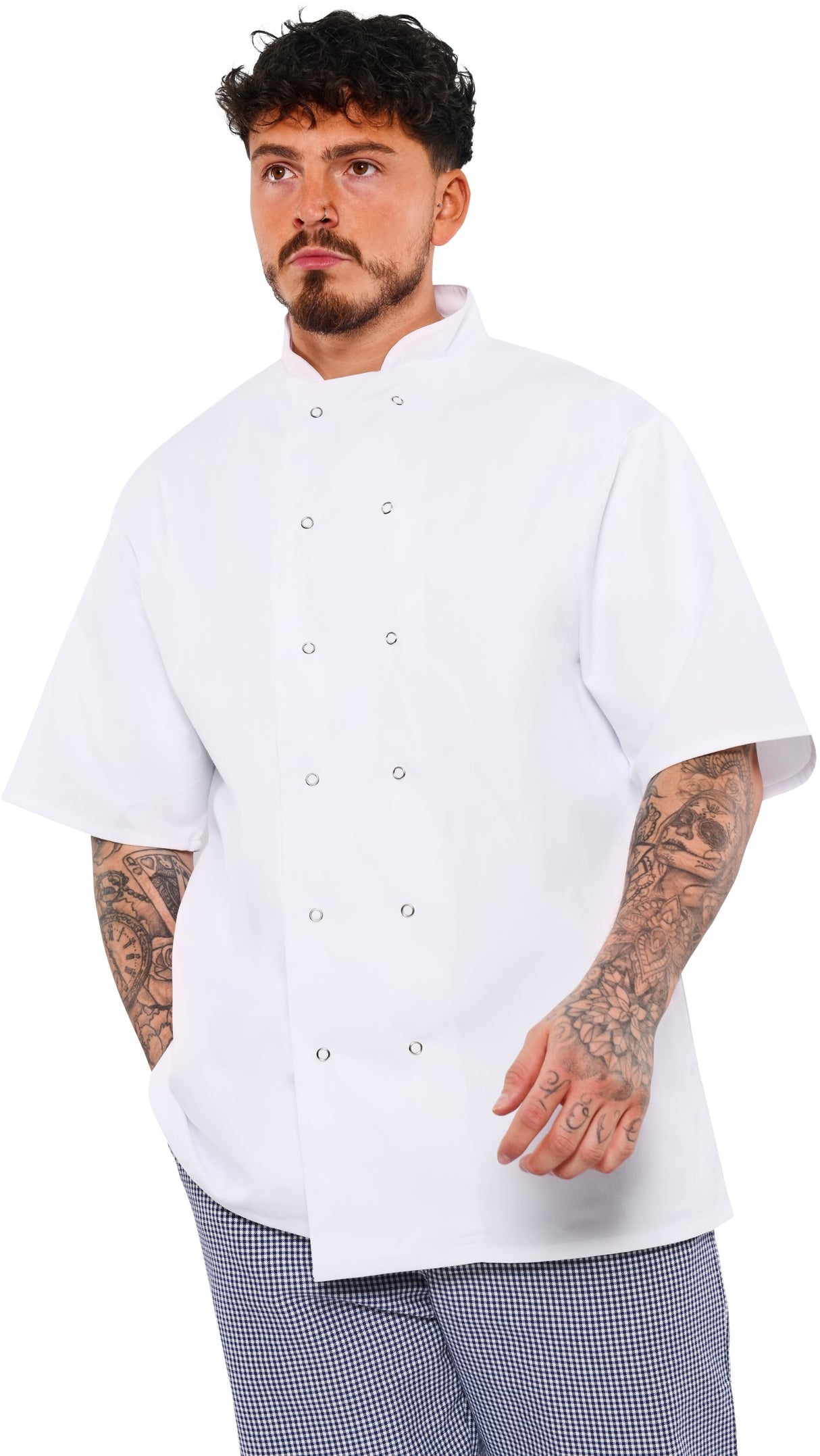 BonChef Danny S/S Chef Jkt Unisex - White
